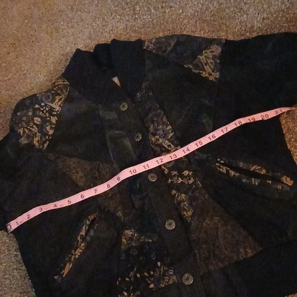 G 3 vintage floral leather bomber jacket size medium # 238 - Picture 13 of 17